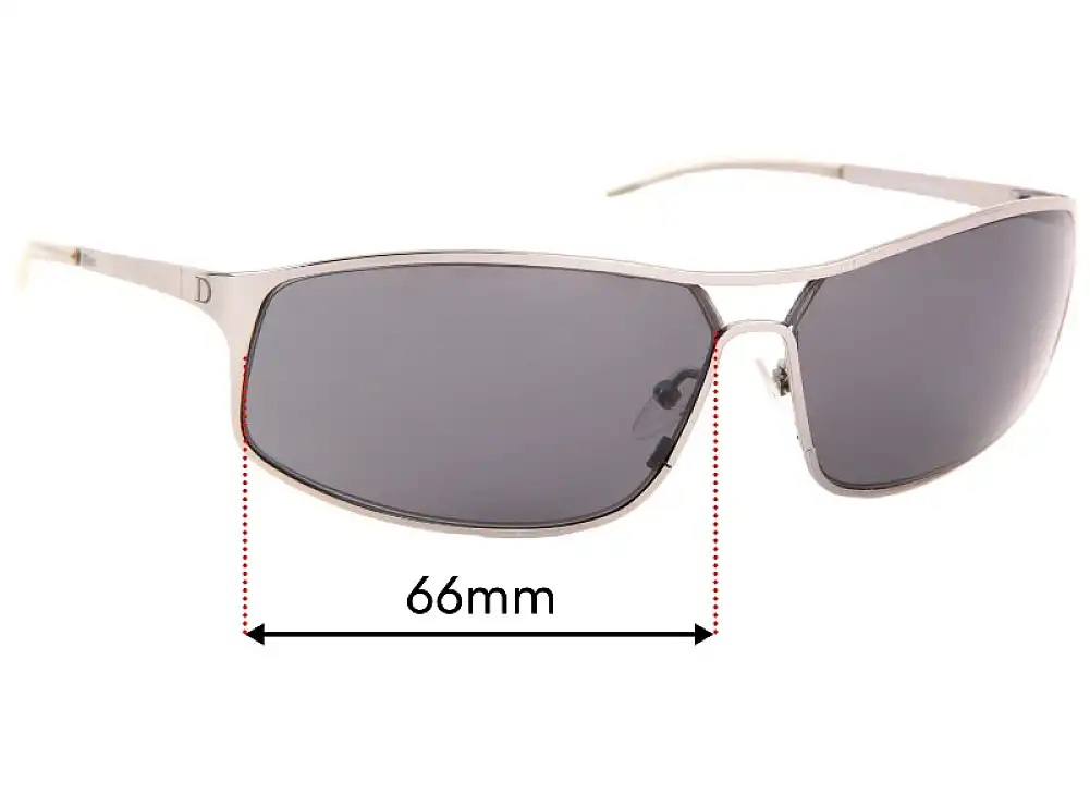 Sunglass Fix Lentes de Repuesto para Christian Dior Street - 66mm Wide Sunglass Fix Lentes de Repuesto para Christian Dior Street - 66mm Wide