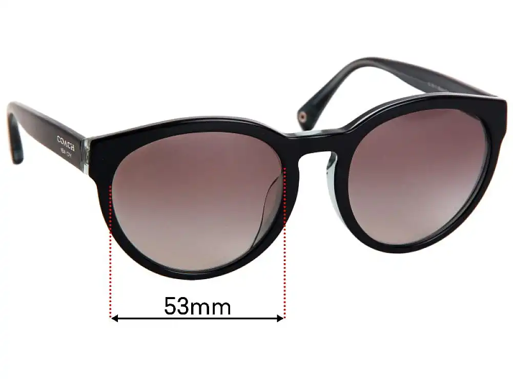 Sunglass Fix Lentes de Repuesto para Coach HC8056F Kylie - 53mm Wide Sunglass Fix Lentes de Repuesto para Coach HC8056F Kylie - 53mm Wide