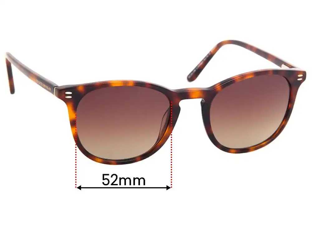 Sunglass Fix Lentes de Repuesto para Collette Dinnigan Sun Rx 15 - 52mm Wide Sunglass Fix Lentes de Repuesto para Collette Dinnigan Sun Rx 15 - 52mm Wide