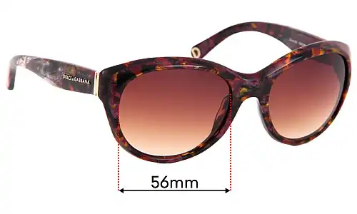Sunglass Fix Lentes de Repuesto para Dolce & Gabbana DG4128 - 56mm Wide Sunglass Fix Lentes de Repuesto para Dolce & Gabbana DG4128 - 56mm Wide