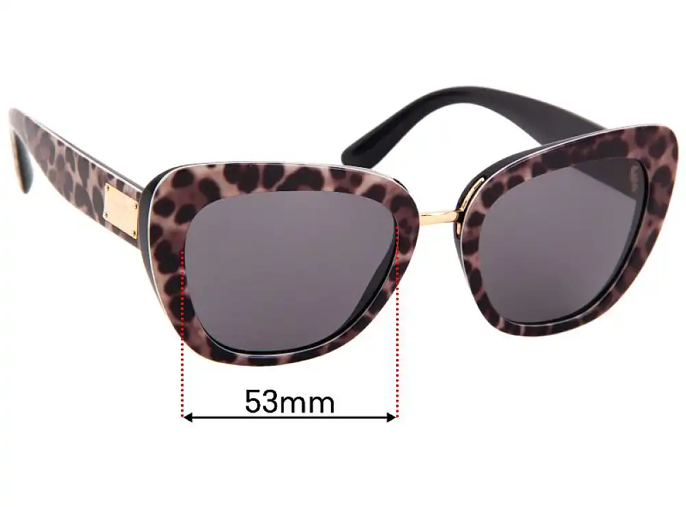 Sunglass Fix Lentes de Repuesto para Dolce & Gabbana DG4296 - 53mm Wide Sunglass Fix Lentes de Repuesto para Dolce & Gabbana DG4296 - 53mm Wide