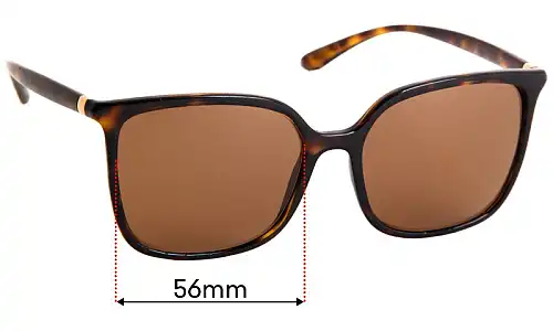 Sunglass Fix Lentes de Repuesto para Dolce & Gabbana DG6112 - 56mm Wide Sunglass Fix Lentes de Repuesto para Dolce & Gabbana DG6112 - 56mm Wide
