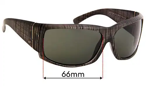 Sunglass Fix Lentes de Repuesto para Electric Hoy - 66mm Wide Sunglass Fix Lentes de Repuesto para Electric Hoy - 66mm Wide