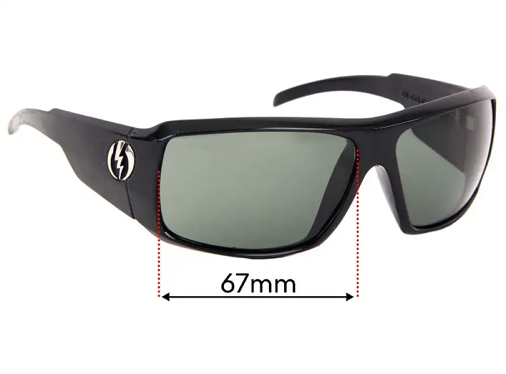 Sunglass Fix Lentes de Repuesto para Electric Kyle Busch KB1 - 67mm Wide Sunglass Fix Lentes de Repuesto para Electric Kyle Busch KB1 - 67mm Wide