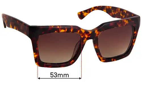 Sunglass Fix Lentes de Repuesto para Epokhe Boris - 53mm Wide Sunglass Fix Lentes de Repuesto para Epokhe Boris - 53mm Wide