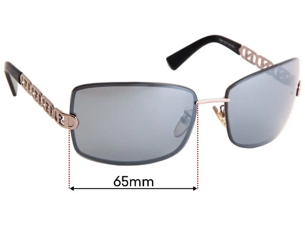Sunglass Fix Lentes de Repuesto para Fendi FS 469 - 65mm Wide Sunglass Fix Lentes de Repuesto para Fendi FS 469 - 65mm Wide