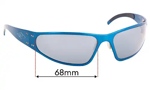 Sunglass Fix Lentes de Repuesto para Gatorz Wraptor - 68mm Wide Gatorz Wraptor Lentes de Repuesto 68mm wide