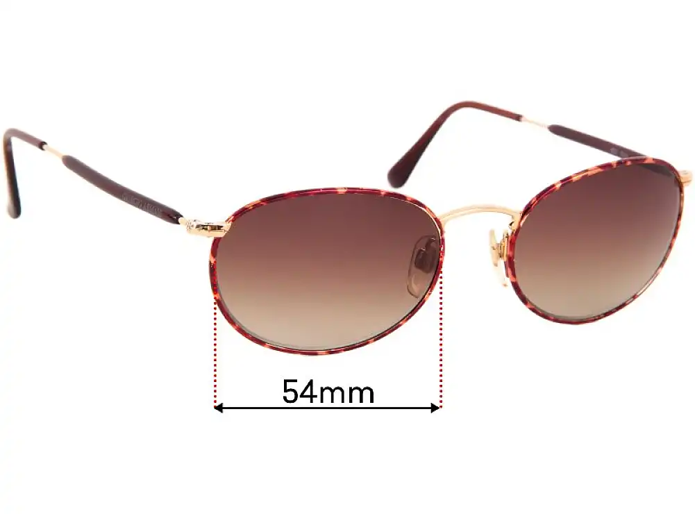 Sunglass Fix Lentes de Repuesto para Giorgio Armani 653 - 54mm Wide Sunglass Fix Lentes de Repuesto para Giorgio Armani 653 - 54mm Wide