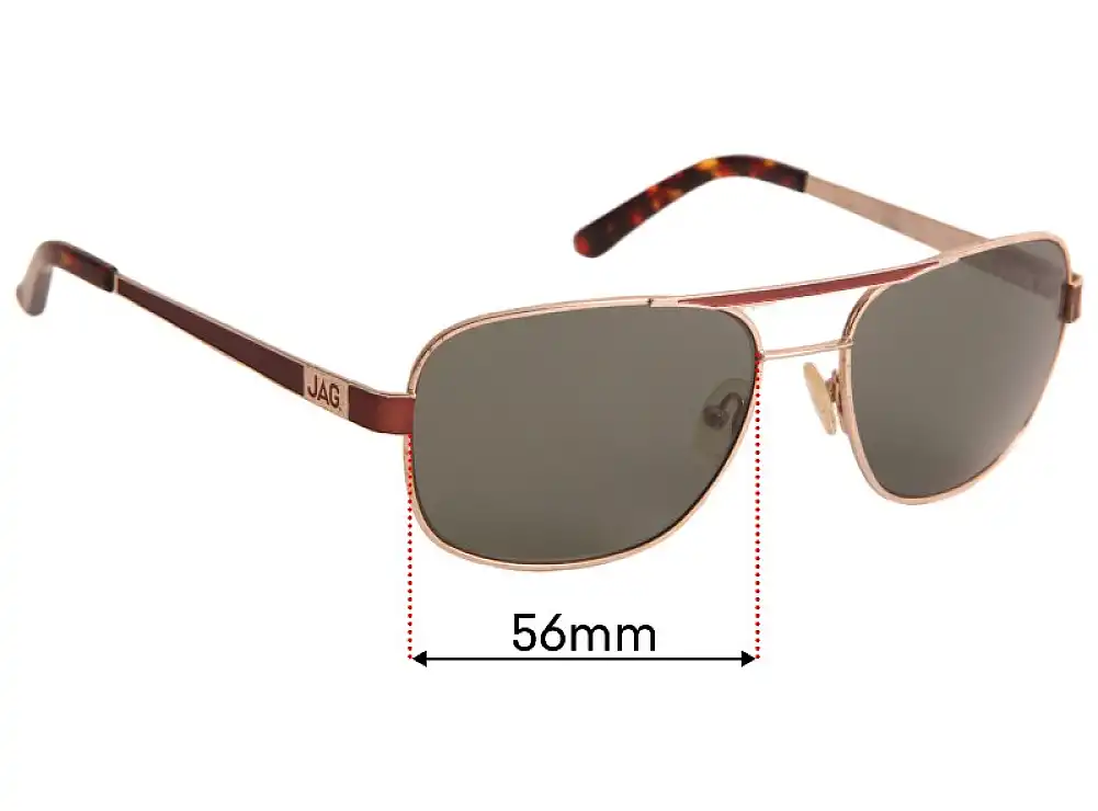 Sunglass Fix Lentes de Repuesto para JAG 1344 - 56mm Wide Sunglass Fix Lentes de Repuesto para JAG 1344 - 56mm Wide