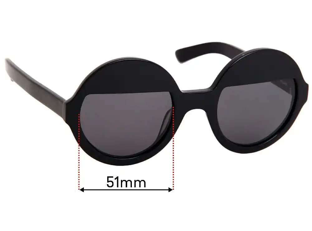 Sunglass Fix Lentes de Repuesto para Ksubi Bellatrix - 51mm Wide Sunglass Fix Lentes de Repuesto para Ksubi Bellatrix - 51mm Wide
