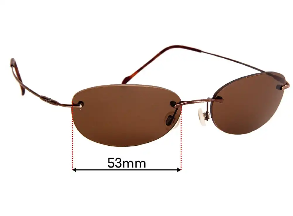 Sunglass Fix Lentes de Repuesto para Maui Jim MJ453 Kailua - 53mm Wide Sunglass Fix Lentes de Repuesto para Maui Jim MJ453 Kailua - 53mm Wide