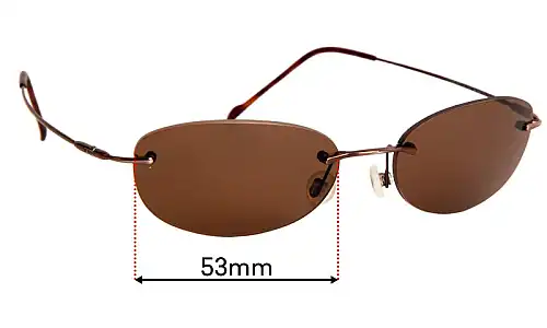 Sunglass Fix Lentes de Repuesto para Maui Jim MJ453 Kailua - 53mm Wide Sunglass Fix Lentes de Repuesto para Maui Jim MJ453 Kailua - 53mm Wide