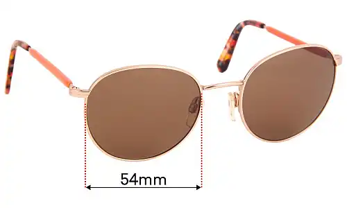 Sunglass Fix Lentes de Repuesto para Max and CO Sun Rx 01 - 54mm Wide Max and CO Sun Rx 01 Lentes de Repuesto 54mm wide