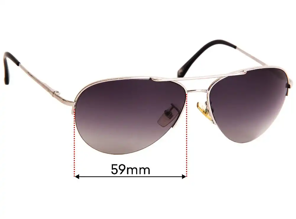 Sunglass Fix Lentes de Repuesto para Michael Kors M2049S Gansevoort - 59mm Wide Sunglass Fix Lentes de Repuesto para Michael Kors M2049S Gansevoort - 59mm Wide