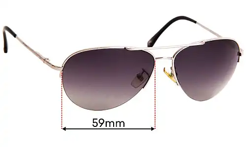 Sunglass Fix Lentes de Repuesto para Michael Kors M2049S Gansevoort - 59mm Wide Sunglass Fix Lentes de Repuesto para Michael Kors M2049S Gansevoort - 59mm Wide