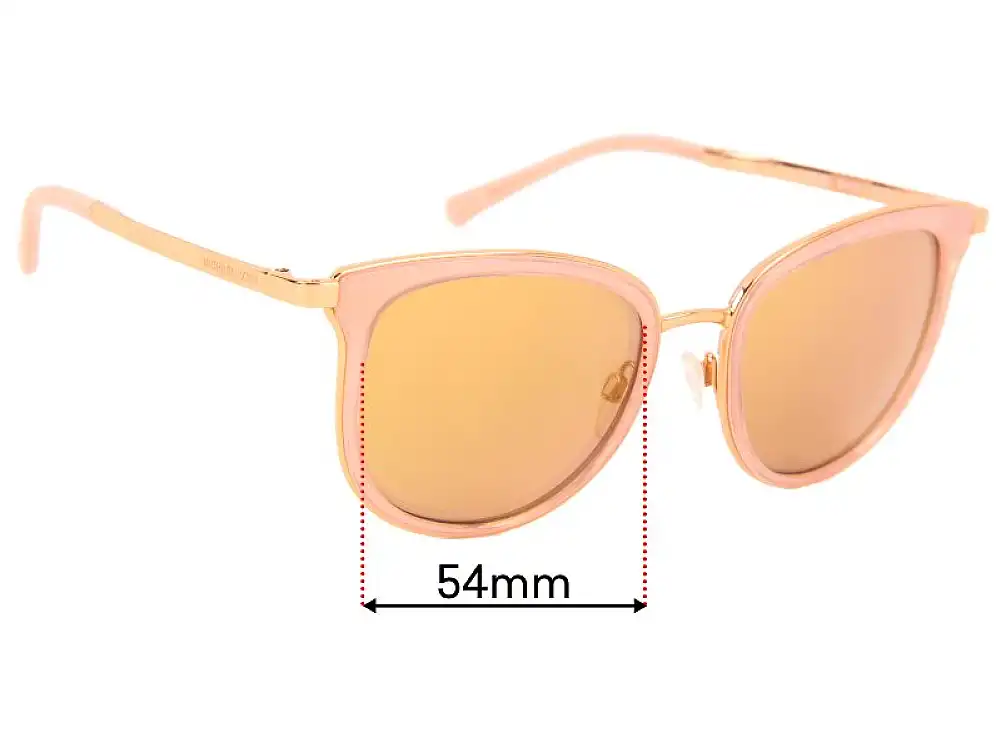 Sunglass Fix Lentes de Repuesto para Michael Kors MK1010 Adrianna I - 54mm Wide Sunglass Fix Lentes de Repuesto para Michael Kors MK1010 Adrianna I - 54mm Wide