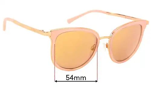 Sunglass Fix Lentes de Repuesto para Michael Kors MK1010 Adrianna I - 54mm Wide Sunglass Fix Lentes de Repuesto para Michael Kors MK1010 Adrianna I - 54mm Wide