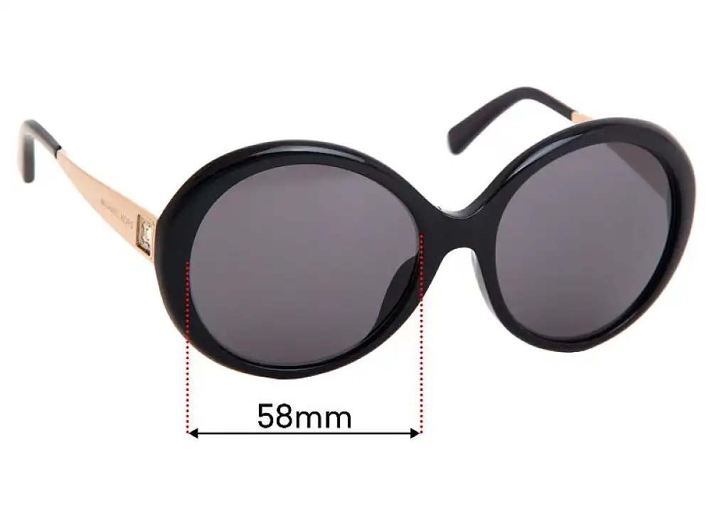 Sunglass Fix Lentes de Repuesto para Michael Kors MK2015BF Willa I - 58mm Wide Sunglass Fix Lentes de Repuesto para Michael Kors MK2015BF Willa I - 58mm Wide