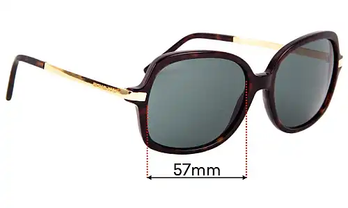 Sunglass Fix Lentes de Repuesto para Michael Kors MK2024 Adrianna II - 57mm Wide Sunglass Fix Lentes de Repuesto para Michael Kors MK2024 Adrianna II - 57mm Wide