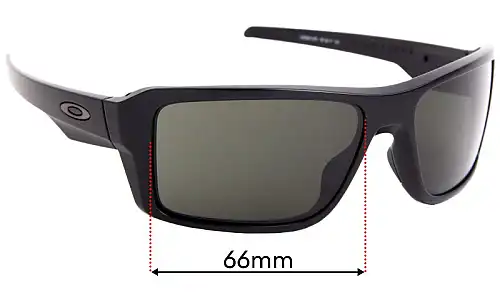 Sunglass Fix Lentes de Repuesto para Oakley Double Edge OO9380 - 66mm Wide Oakley Double Edge OO9380 Lentes de Repuesto 66mm wide