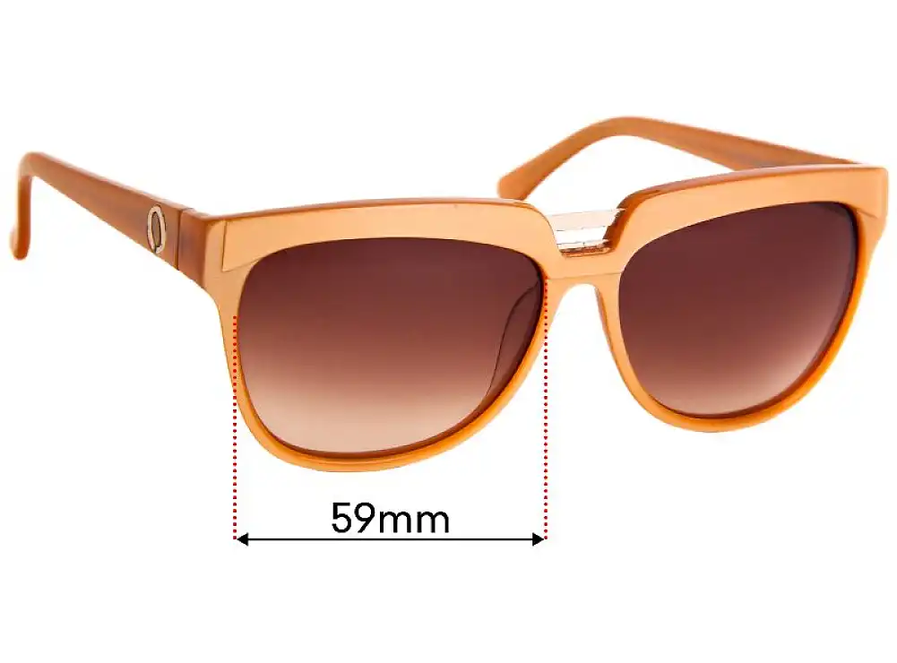 Sunglass Fix Lentes de Repuesto para Oroton Anahita - 59mm Wide Sunglass Fix Lentes de Repuesto para Oroton Anahita - 59mm Wide