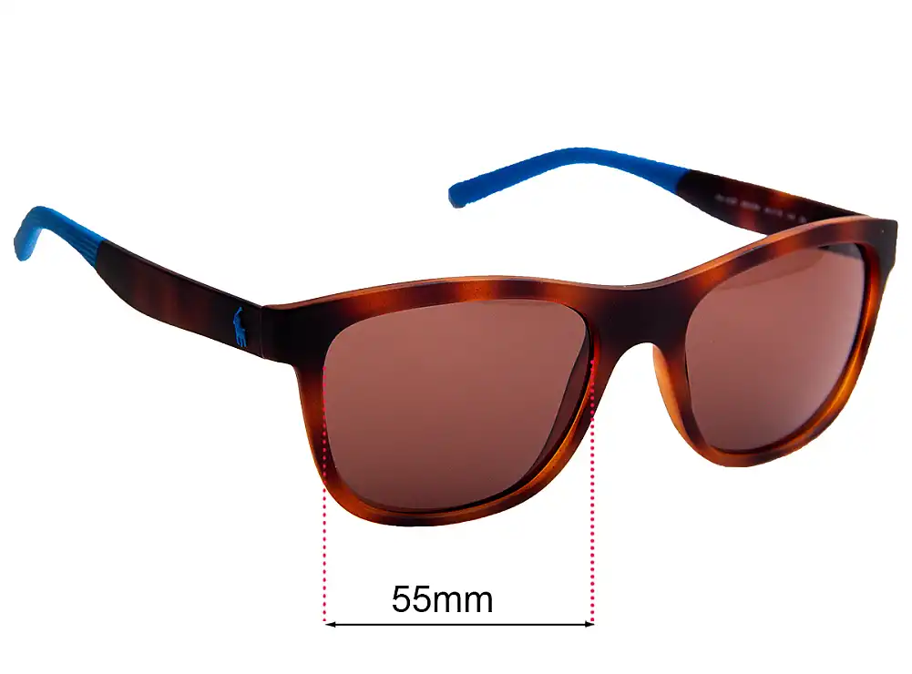 Sunglass Fix Lentes de Repuesto para Ralph Lauren PH 4120 - 55mm Wide Sunglass Fix Lentes de Repuesto para Ralph Lauren PH 4120 - 55mm Wide