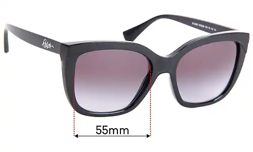 Sunglass Fix Lentes de Repuesto para Polo RA 5265 - 55mm Wide Polo RA 5265 Lentes de Repuesto 55mm wide