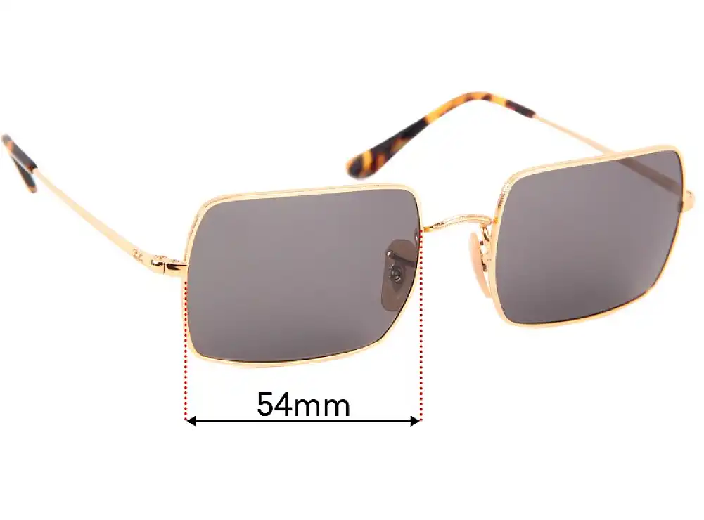 Sunglass Fix Lentes de Repuesto para Ray-Ban RB1969 Rectangle - 54mm Wide Sunglass Fix Lentes de Repuesto para Ray-Ban RB1969 Rectangle - 54mm Wide