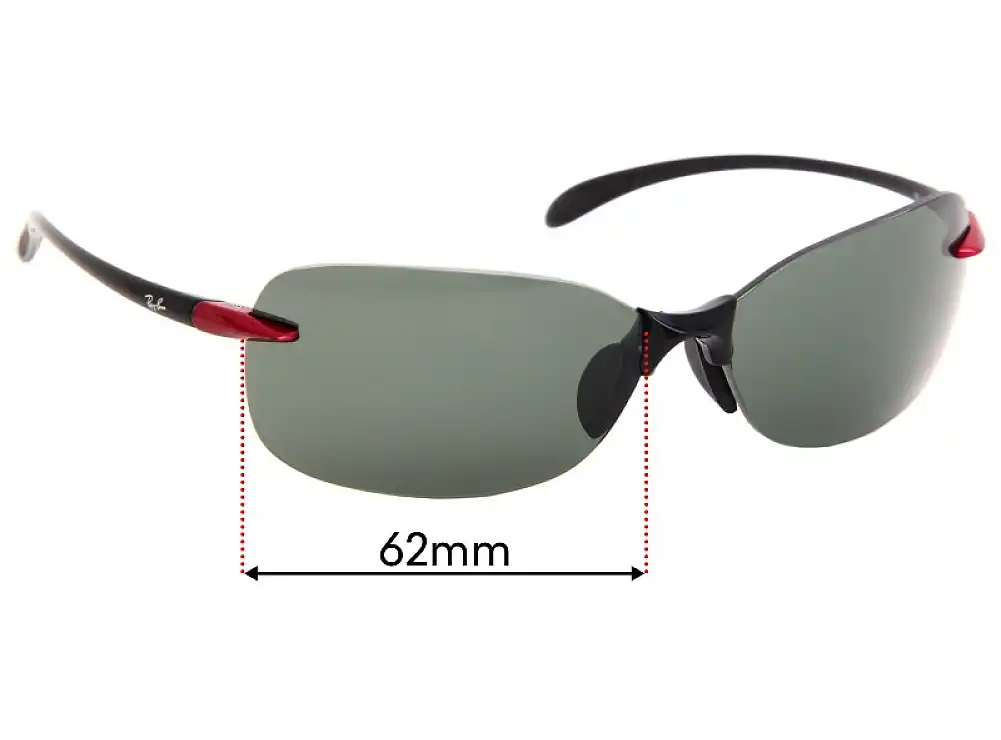 Sunglass Fix Lentes de Repuesto para Ray-Ban RB4142 - 62mm Wide Sunglass Fix Lentes de Repuesto para Ray-Ban RB4142 - 62mm Wide