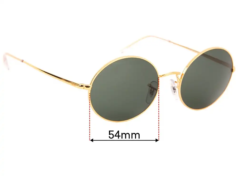 Sunglass Fix Lentes de Repuesto para Ray-Ban RB1970 Oval - 54mm Wide Sunglass Fix Lentes de Repuesto para Ray-Ban RB1970 Oval - 54mm Wide