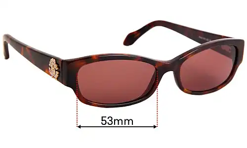 Sunglass Fix Lentes de Repuesto para Roberto Cavalli Alnair 816 - 53mm Wide Sunglass Fix Lentes de Repuesto para Roberto Cavalli Alnair 816 - 53mm Wide