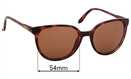 Sunglass Fix Lentes de Repuesto para Smith Cheetah - 54mm Wide Smith Cheetah Lentes de Repuesto 54mm wide