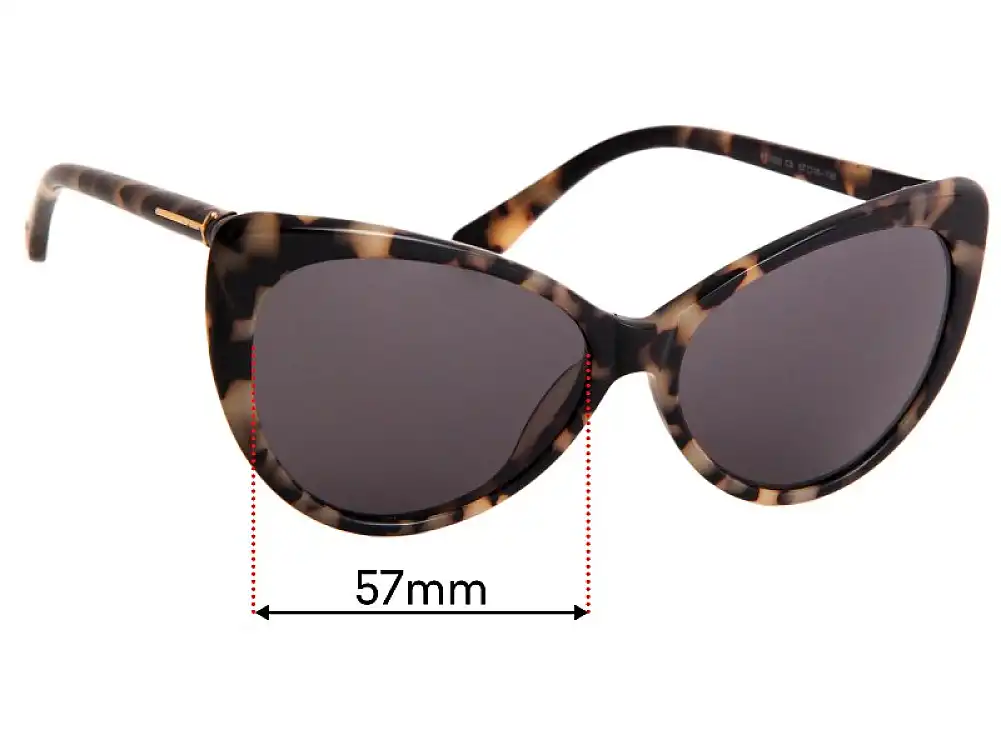 Sunglass Fix Lentes de Repuesto para Tom Ford FT0303 - 57mm Wide Sunglass Fix Lentes de Repuesto para Tom Ford FT0303 - 57mm Wide