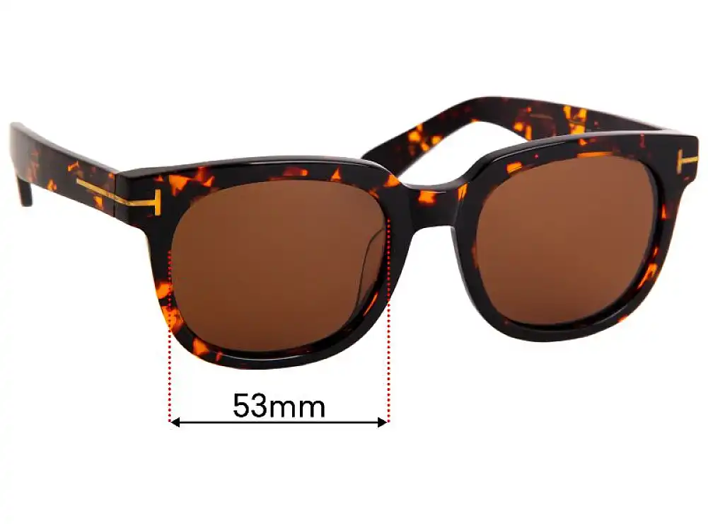 Sunglass Fix Lentes de Repuesto para Tom Ford TF211 - 53mm Wide Sunglass Fix Lentes de Repuesto para Tom Ford TF211 - 53mm Wide