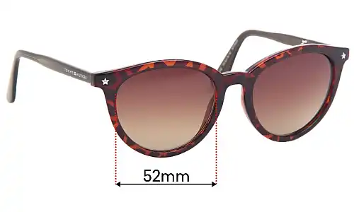 Sunglass Fix Lentes de Repuesto para Tommy Hilfiger TH Sun Rx 36 - 52mm Wide Sunglass Fix Lentes de Repuesto para Tommy Hilfiger TH Sun Rx 36 - 52mm Wide