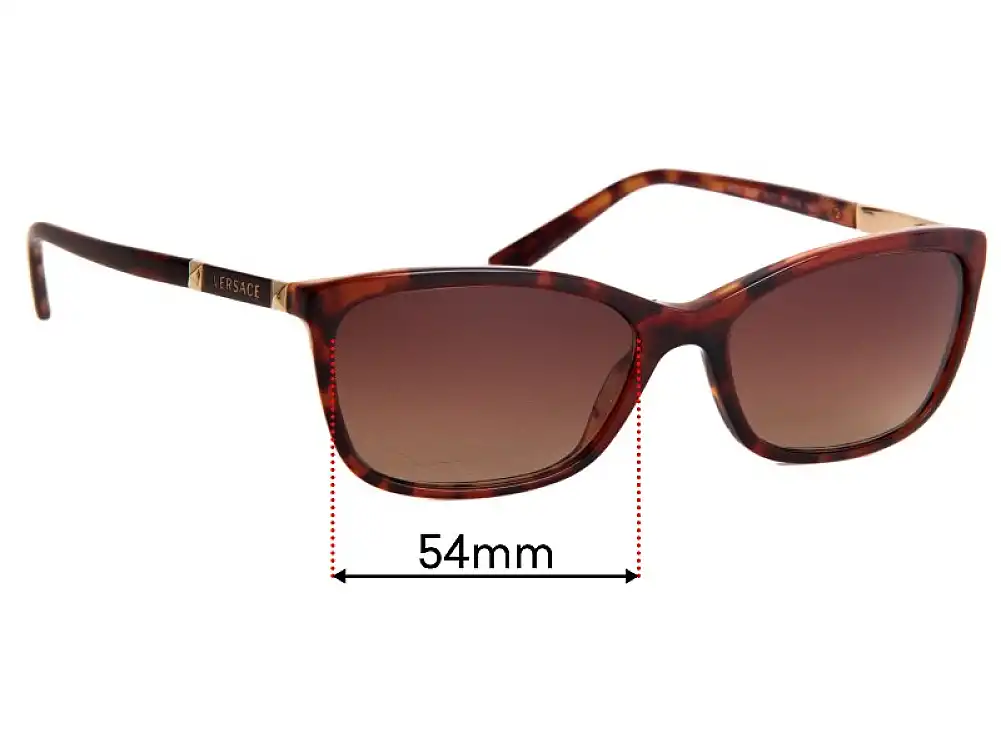 Sunglass Fix Lentes de Repuesto para Versace MOD 3186 - 54mm Wide Sunglass Fix Lentes de Repuesto para Versace MOD 3186 - 54mm Wide