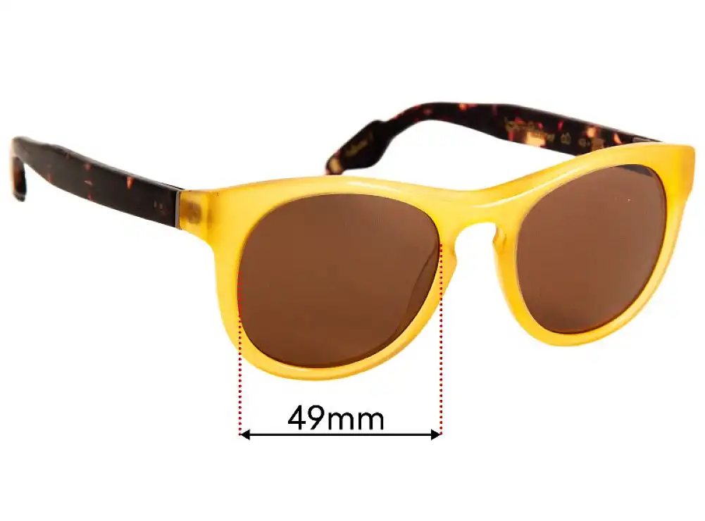 Sunglass Fix Lentes de Repuesto para Vinyl Factory Pizzorno - 49mm Wide Sunglass Fix Lentes de Repuesto para Vinyl Factory Pizzorno - 49mm Wide