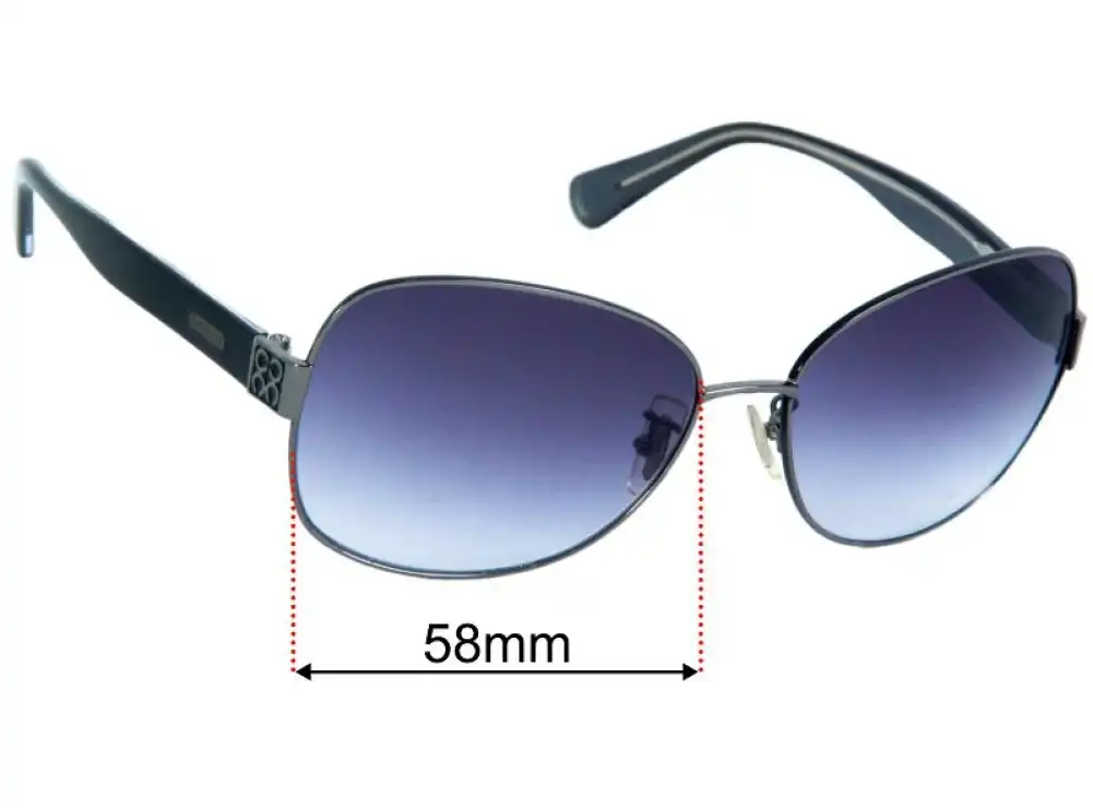 Sunglass Fix Lentes de Repuesto para Coach S598A Gidget - 58mm Wide Sunglass Fix Lentes de Repuesto para Coach S598A Gidget - 58mm Wide