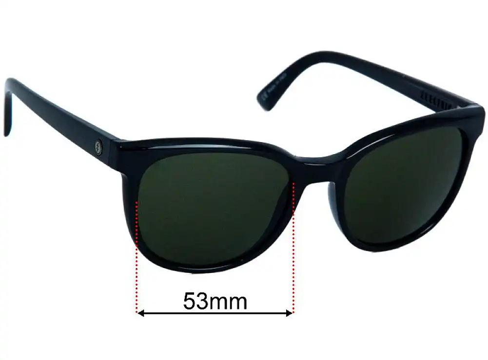Sunglass Fix Lentes de Repuesto para Electric Bengal - 53mm Wide Sunglass Fix Lentes de Repuesto para Electric Bengal - 53mm Wide