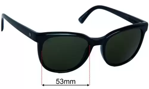 Sunglass Fix Lentes de Repuesto para Electric Bengal - 53mm Wide Electric Bengal Lentes de Repuesto 53mm wide