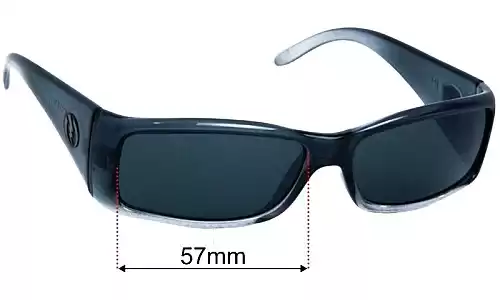 Sunglass Fix Lentes de Repuesto para Electric HI FI - 57mm Wide Electric HI FI Lentes de Repuesto 57mm wide