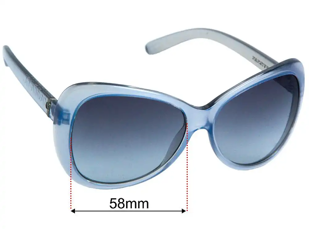Sunglass Fix Lentes de Repuesto para Electric Magenta - 58mm Wide - Side View Sunglass Fix Lentes de Repuesto para Electric Magenta - 58mm Wide - Side View