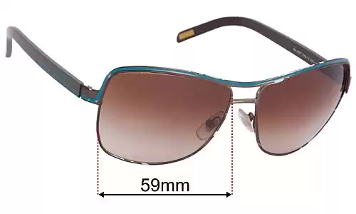 Sunglass Fix Lentes de Repuesto para Polo RA 4057 - 59mm Wide Polo RA 4057 Lentes de Repuesto 59mm wide