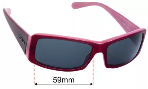 Sunglass Fix Lentes de Repuesto para Vogue VO2419-S - 59mm Wide - Side View Vogue VO2419-S Lentes de Repuesto 59mm wide - Side View