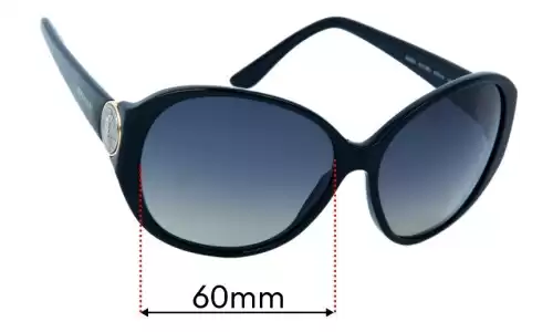 Sunglass Fix Lentes de Repuesto para Bvlgari 8084 - 60mm Wide Bvlgari 8084 Lentes de Repuesto 60mm wide