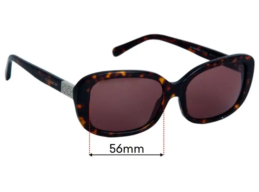 Sunglass Fix Lentes de Repuesto para Coach HC299 - 56mm Wide Sunglass Fix Lentes de Repuesto para Coach HC299 - 56mm Wide