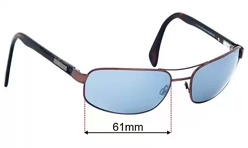 Sunglass Fix Replacement Lenses for Bill Bass Bondi - 61mm Wide Bill Bass Bondi Replacement Lenses 61mm wide