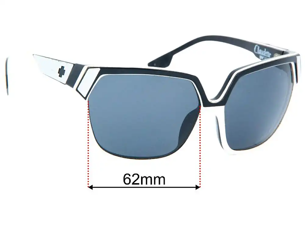 Sunglass Fix Lentes de Repuesto para Spy Optic Claudette - 62mm Wide Sunglass Fix Lentes de Repuesto para Spy Optic Claudette - 62mm Wide
