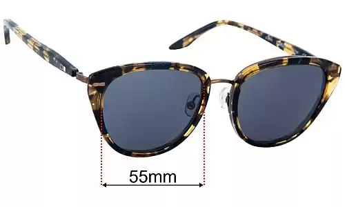 Sunglass Fix Lentes de Repuesto para Otis Scarlett - 55mm Wide Otis Scarlett Lentes de Repuesto 55mm wide