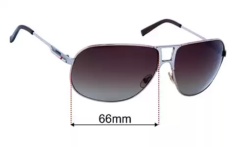 Sunglass Fix Lentes de Repuesto para Carrera Boeing - 66mm Wide Carrera Boeing Lentes de Repuesto 66mm wide